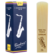 弯德林（Vandoren） 蓝盒 次中音 萨克斯哨片 Vandoren 弯得林 降B   推荐 2.5号一盒（5片）