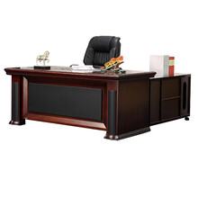 金海马/kinhom  老板桌 办公家具办公桌椅组合油漆大班台主管桌经理桌总裁桌 1.8米经理桌（含副柜）18232