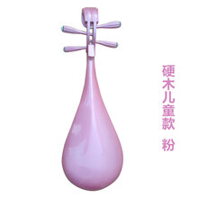 米囹 琵琶乐器成人 儿童初学者琵琶 考级琵琶演出红木琵琶 儿童硬木琵琶-粉