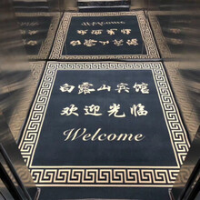 和居优品 电梯地毯定制印字logo入户大门口地毯商用酒店迎宾毯星期地毯广告进门欢迎光临地毯 【定制】高档手工腈纶可水洗款280/平米价