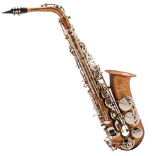 梵巢 FLOFAIR 西洋管弦 乐器 黄铜 咖啡色 镀镍 按键 中音 萨克斯 管 风 演奏考级 降E调 FAS-861