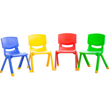 婴儿椅子靠背小凳子儿童塑料板凳宝宝家用座椅幼儿园小孩桌椅 26坐高+脚套 红黄蓝绿