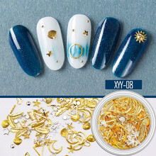 薇林圣诞美甲抖音超闪美甲水钻饰品日系星月潮款混合装饰奢华网红钻石 星月（XYY-08）