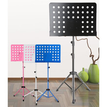 米囹 小提琴谱架 古筝曲谱架 吉他谱架 可折叠升降乐琴普架通用 魔法蓝(送包)