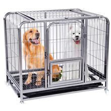 宠琪趣狗笼大型犬中型犬小型犬狗笼子犬笼宠物金毛哈士奇泰迪大号加粗防咬方管笼 长78*宽52*高73cm适合25斤内宠物