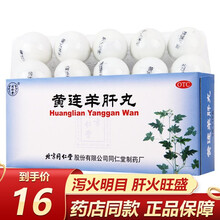 北京同仁堂 黄连羊肝丸 9g*10丸泻火明目护肝药保肝 疏肝解郁 头晕耳鸣 1盒装