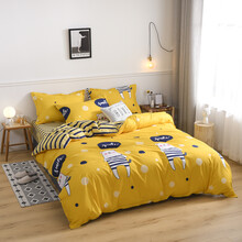 被套单件150x200x230被罩1.8x2.2x2.4单人180x220x240m2米2.3 明黄色 地鼠 单件被套150*200cm