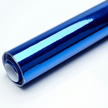汽车改色膜汽车改色膜 车身电镀贴膜 镜面银色贴纸 光亮面电镀膜 亮银镜面膜 镜面电镀蓝拉伸1.52米*1米