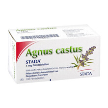 德国进口圣洁莓植物STADA安宫促排卵助孕 多囊卵巢 调经调节雌荷尔蒙Agnus Castus 2瓶装 经典版 100粒/盒 缓解更年期症状 德国直邮原装进口