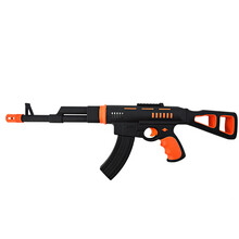 光华幼儿园男孩女孩3-5岁益智启蒙早教玩具枪百变磁力拼接积木模型枪酷炫声光瞄准吃鸡枪 【机械黑-65013 （机械版不带瞄准镜和声效）】