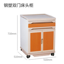 宝瑞康（BaoRuiKang） 单双摇护理床家庭医用家用瘫痪病人老人手动升降医院用床病床输液床医疗床 钢塑双门床头柜