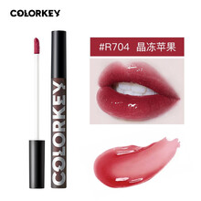 珂拉琪 colorkey唇釉 丝绒雾面空气哑光唇釉 镜面小黑镜女学生款 colorkey镜光唇釉 R704晶冻苹果