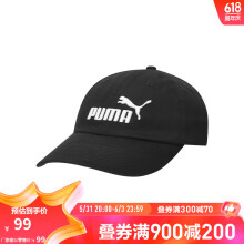 彪马（PUMA） 官方 休闲纯棉刺绣棒球帽 ESS 052919 黑色-09 ADULT