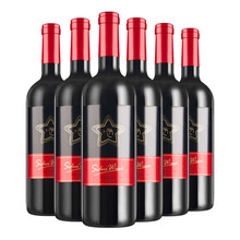 国际	
星得斯 智利原瓶进口红酒 三钻 梅洛混酿干红葡萄酒 750mL 6支装