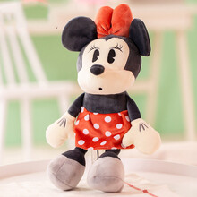 迪士尼毛绒玩具米老鼠米奇米妮公仔娃娃儿童玩偶生日礼物女孩 米妮 约30cm 坐高约25厘米