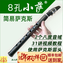 孔迷你萨克斯风便携式高音初学者降调中音笛头哨片直管