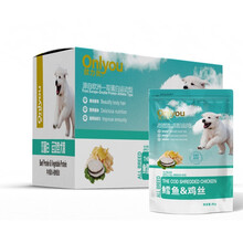 欧力优肉粒包狗湿粮罐头 鳕鱼鸡丝95g*12袋