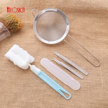 鸿世家 燕窝挑毛工具 燕窝挑毛工具3件套 干燕窝镊子挑毛工具三件套 不锈钢镊子镊子收纳盒 燕窝挑毛3件套【全不锈钢】送：清洗棒+镊子收纳盒