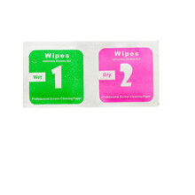 擦手机屏幕的纸巾数码手机清洁工具批发干湿包酒精包钢化贴膜屏幕专用擦屏布湿纸巾 201套(干包+湿包各1片为一套)