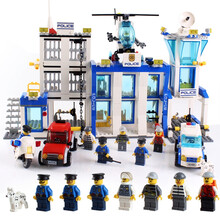 古迪(GUDI)积木 男孩玩具生日礼物城市警察救援特警百变飞机拼装7-8-9-14岁玩具 城市警察局-9320