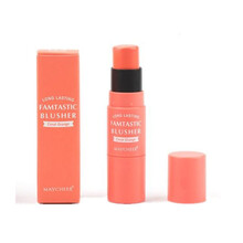 美茜儿奶油腮红棒无粉感日杂珊瑚橘玫瑰粉自然晒红单色胭脂带刷子 奶油腮红棒腮红膏初学者带刷元气橙色粉色 03#珊瑚橘