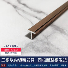 持雍压条金属地板铝合金T型条ZJ002 玫瑰金按根出售