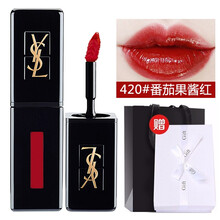 圣罗兰（YSL）黑管唇釉 镜光液体口红416/407/409 420#番茄果酱红