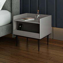 芝华仕 意式轻奢简易 床头柜 卧室置物架迷你边几小型经济型 G008 灰色单拍不发货 7天内发货