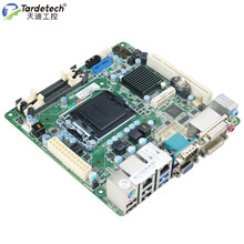 天迪工控ITX373A(B75)2酷睿代3代兼容H61工业主板PCI槽XP带2DVi6串9USB并口 B75芯片组/PCI槽/嵌入式单板 支持酷睿2代3代CPU/6串口/并口/9USB