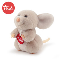 意大利TRUDI 老鼠毛绒玩具仓鼠公仔可爱玩偶礼物娃娃鼠年吉祥物送同学礼物情人节礼物 51284小老鼠 14厘米