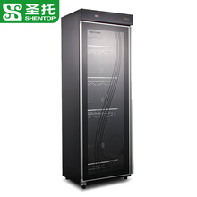 圣托（shentop）消毒柜立式家用橱柜 双门臭氧消毒碗柜 商用不锈钢配餐柜茶水柜 饭店 YTD380-C10【C10-380L】单门触屏