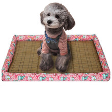 贝尼宠 狗窝夏季 大型犬狗垫子 狗狗凉席小型犬中型犬通用猫狗窝 狗凉席窝垫粉色时尚款L35斤内