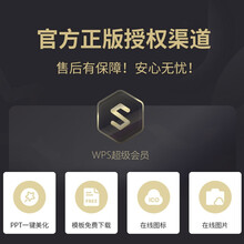 软件（WPS）超级会员卡[Mac/Win]WPS会员 稻壳儿月卡年卡PDF转Word企业选择 WPS会员1年