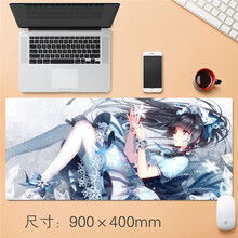 京俏 崩坏3超大鼠标垫 大号锁边希儿八重樱芽衣琪亚娜 游戏周边动漫 24芽衣 800*300*3mm