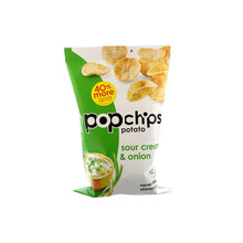 国际	Popchips 海盐土豆片 142克 进口网红土豆脆片零食小吃办公室膨化休闲零食小吃 酸奶油洋葱 142克