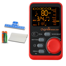 小天使（Cherub） 人声喊拍节拍器钢琴小提琴二胡古筝吉他架子鼓通用节拍器 【98折】【电池红】WSM-240人声喊拍+礼