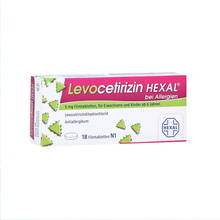 【JD物流】Hexal Cetirizin赫素抗过敏性鼻炎 抗花粉过敏 荨麻发痒皮炎红肿瘙痒 2岁+ 6岁以上 片剂18粒(14238248) 德国直邮原装进口