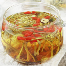 仁心食匠降肝火清火的茶菊花枸杞茶金银花茶清热去火降肝火学生熬夜明目口臭肠润养生花茶