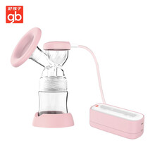 好孩子（gb）电动吸奶器单边便携式自动吸奶器吸力大无痛静音接奶神器母乳收集器 母乳储存袋 便携式电动吸奶器-粉色（含储奶袋）