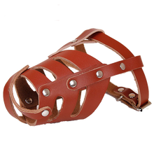 羿圆 大小号 皮制 狗嘴套 防止 狗狗 乱吃东西 舔伤口 舔药膏 掐架 咬架 专用的 嘴巴套 罩口套 皮革 小号