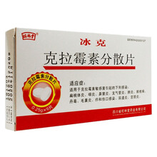 旺林堂 冰克 克拉霉素分散片 0.25g*6片/盒 RX 1盒装