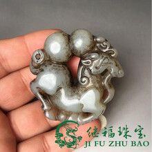 【芠拉】老玉古玩玉石生肖马挂件马上有福禄神兽小手把件小摆件老货老物件