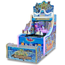 冰封英雄双人连环炮射水射球游戏机 儿童射珠游戏机大型闯关电玩街机商用投币游艺机 42寸双人射水