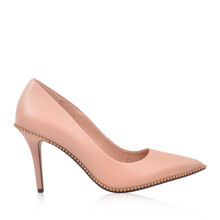 COACH/蔻驰 女鞋牛皮串珠尖头浅口细高跟鞋G3935 裸色 中国码35.5/美码5