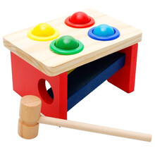 打地鼠敲击玩具大号双锤木制亲子互动婴幼儿童宝宝早教益智玩具3-4-5-6周岁男女小孩生日礼物 趣味敲打台