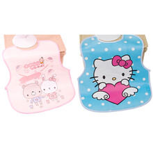 忆爱 婴儿围兜宝宝围嘴EVA防水围兜小孩吃饭喂饭口水巾卡通口水兜 好朋友+KT