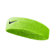 耐克（NIKE） 发带网球篮球足球护额头箍跑步头巾 运动健身透气吸汗带擦汗头带 绿黑/NNN07710OS 均码