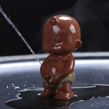 祥业 喷水尿童小和尚紫砂小孩童子撒尿娃娃茶宠摆件紫砂功夫茶具茶艺配件 调皮小土豆