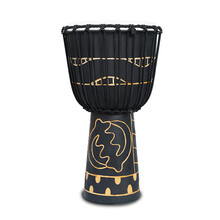 麦尔MEINL 非洲鼓 HDJ系列 整木掏空 手工雕刻 进口手鼓 10寸夜之图腾-HDJ14