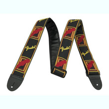 芬达 fender 电吉他 贝斯 民谣吉他背带 彩色针织 经典款 黑黄红